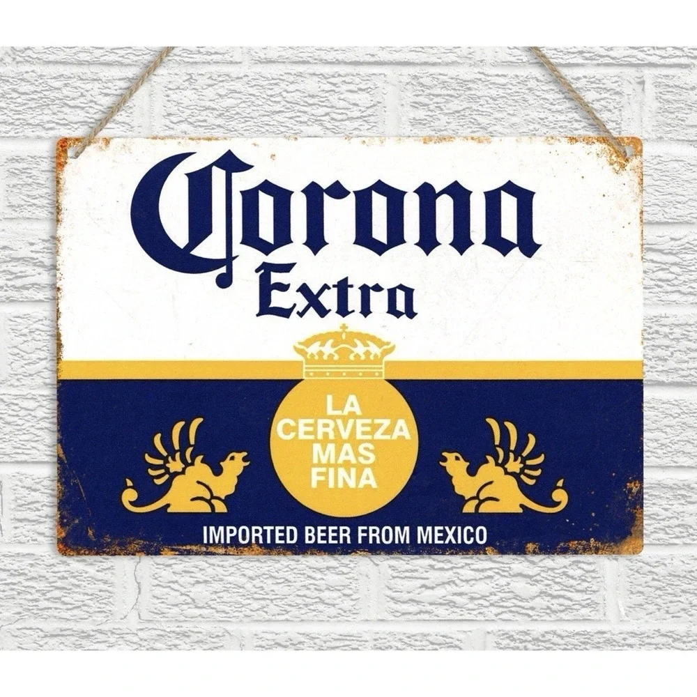 CORONA EXTRA Vintage Retro Style Wooden Wall Sign 8x6 Beer Bar Pub Man Cave